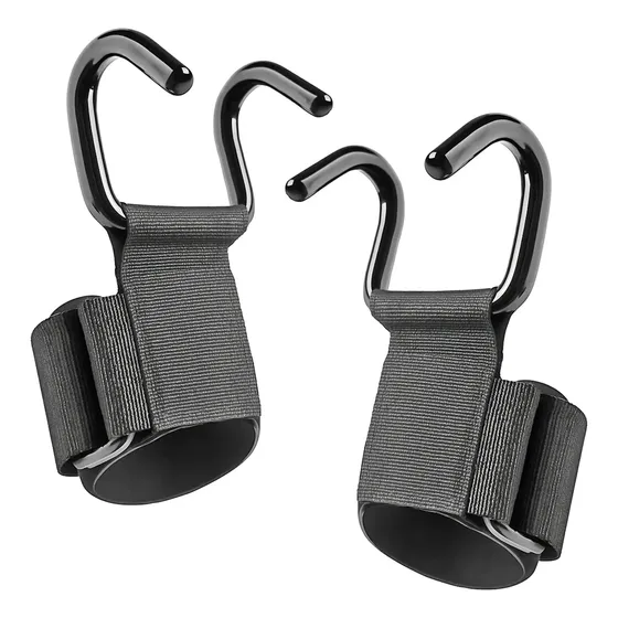 Par Straps Gancho De Metal Garra Musculação Academia Luvas