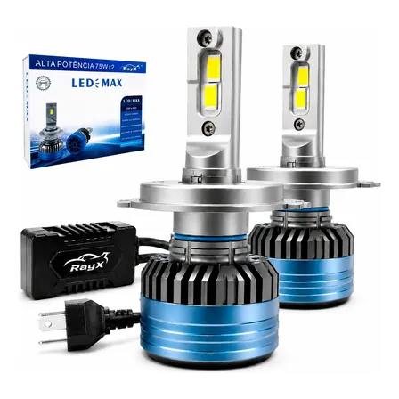 Luz Ultra Led Max 6k 15000lm 150w 12 24v H4 Onix Prisma Mobi