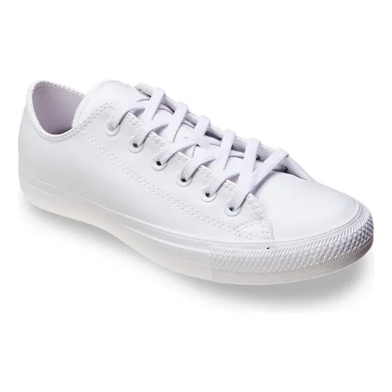 Tenis Chuck Taylor All Star Curto Sintetico Converse Branco/branco/branco Liso 40 Br