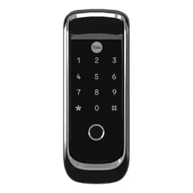 Fechadura Digital Yale Ybl 410b Sobrepor Biometria Aplicativo Bluetooth Preta E Prata Preta E Prata