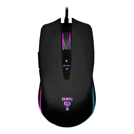 Mouse Gamer Clanm Skipper, Rgb, 6400 Dpi, 7 Botoes, Preto Preto