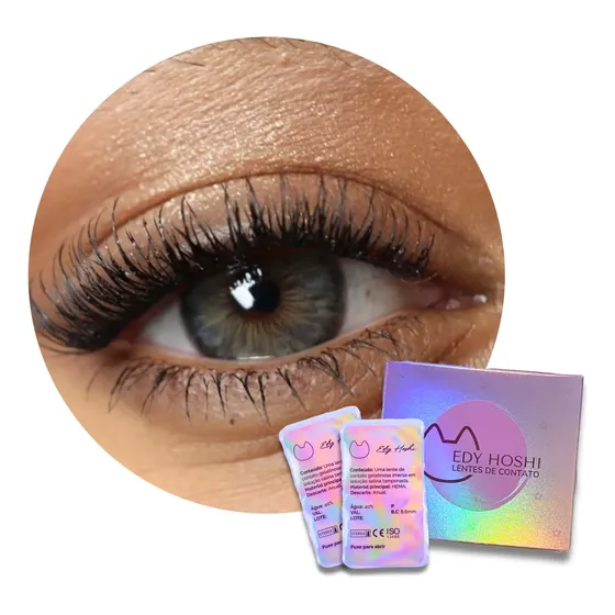Lentes De Contato London Gray Cleopatra Edyhoshi Natural
