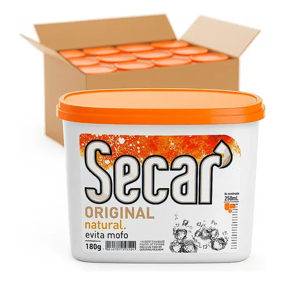 24 Und Antimofo Secar 180g Natural Desumidificador Armario