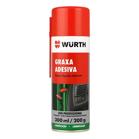 Graxa Adesiva Líquida Spray Wurth 300 Ml Alta Temperatura