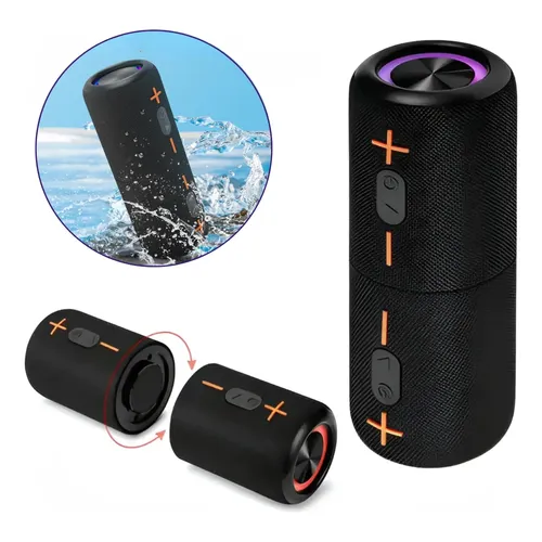 Boombox Bluetooth 50w Bass Boost Caixa Potente 2 Em 1 Preto 127/220v