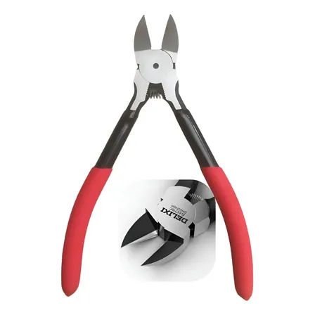 Alicate Diagonal Corte Rente 6 Polegadas Fios Cabo Plástico Vermelho