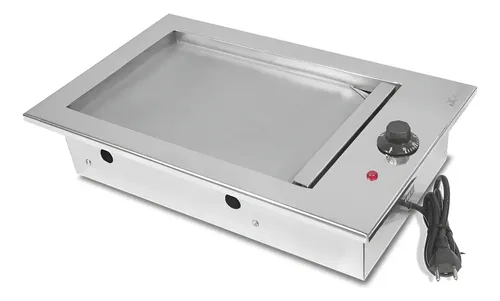 Chapa Lanche Elétrica Embutir Gourmet 40 X 50 Inox Jx Metais