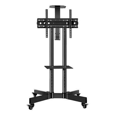 Suporte Pedestal Blackair Para Tv 32 A 75 Com Rodinhas