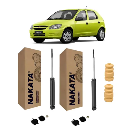 Amortecedor Traseiro + Batentes Nakata Celta Corsa Classic