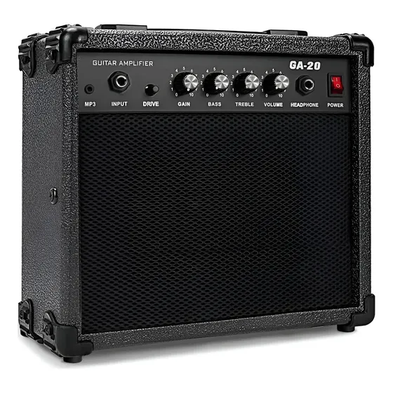 Cubo Amplificador Guitarra Cheiro De Musica Preto 20w Preto 127v