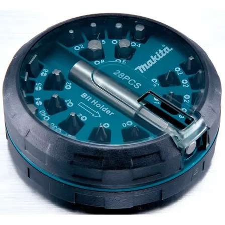 Conjunto De Bits E Adaptador Makita 28 Peças B-28911