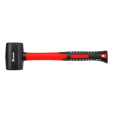 Martelo De Borracha Preta Cabo Fibra De Vidro 225g 1pc Mtx