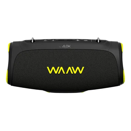 Caixa De Som Bluetooth Waaw By Alok Boom 110 Prova D'água Preto 127/220v