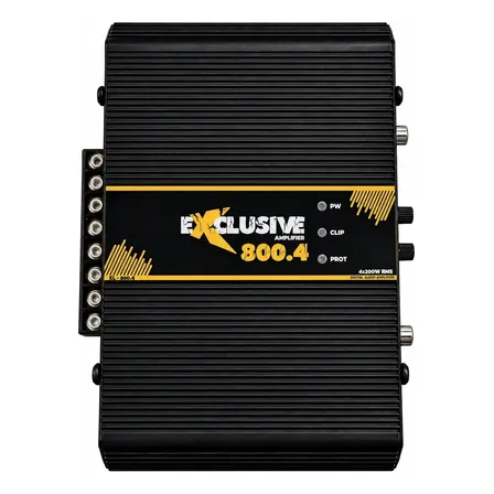 Módulo Amplificador Exclusive Xa 800 2ohms 4 Canais Estéreo Preto