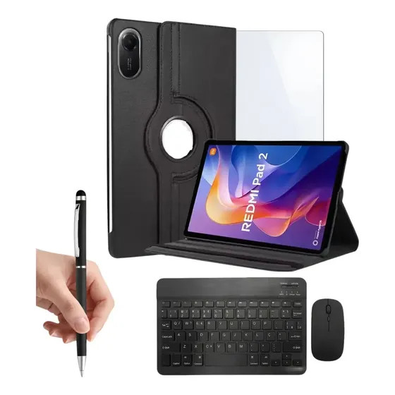 Kit Para Redmi Pad 2 - Capa, Película, Caneta, Teclado Mouse