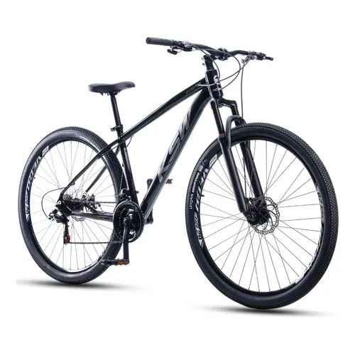 Bicicleta Aro 29 Ksw 21 Vel Alumínio Freio Disco Xlt100 Mtb Preto/prata 19