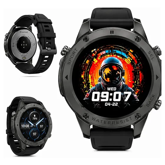 Smartwatch Brave Sport Militar Prova D'água 5atm Gps Strava