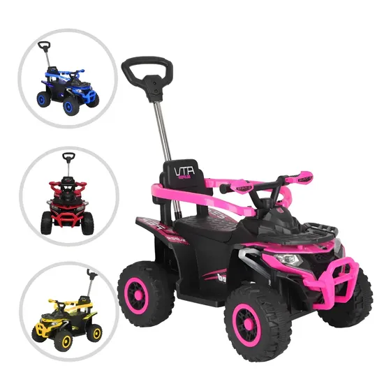 Carrinho Quadriciclo Infantil C/empurrador Ride On Maxi Toys