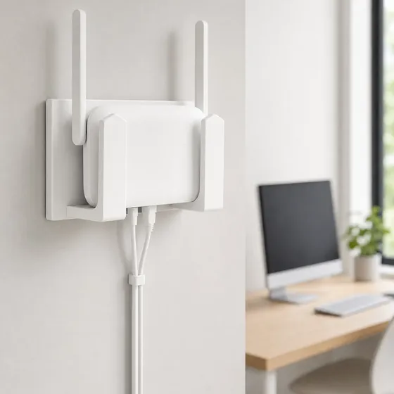 Suporte Parede Universal Roteador Wi-fi Organizado Sem Furos