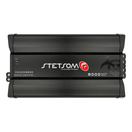 Modulo Vulcan 8000w 1 Ohms Amplificador Stetsom 1 Canal Preto