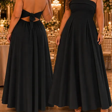 Vestido Festa Plus Size Longo Elegante Madrinha Convidada