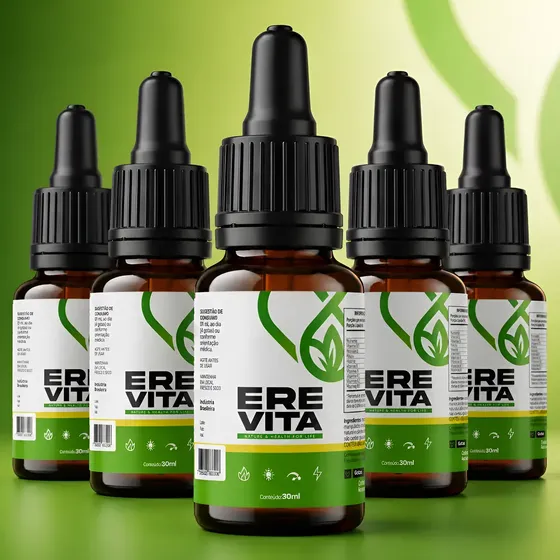 5x Erevita 30ml - Única Loja Oficial - Envio Hoje Ere Vita