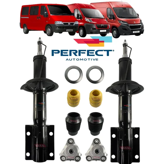 Par Amortecedor Dianteiro Perfect + Kit Ducato Jumper Boxer