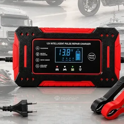 Carregador Inteligente Bateria Automotiva Portátil Veiculos