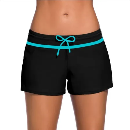 Short Biquíni Sunkini Estilo Marinheiro Cintura Amarrável Pr Cinza-escuro P