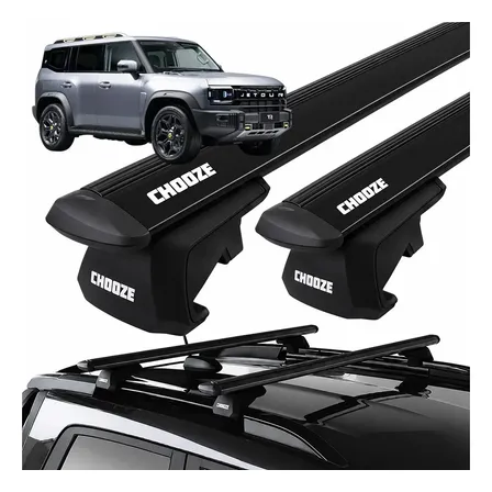 Rack Travessa Teto Chooze Smart Trip Jetour T2 4x2 4x4 26 27 Preto