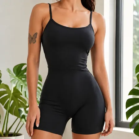 Macaquinho Feminino Fitness Academia Zero Transparência Preto G