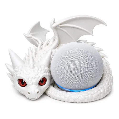 Suporte Base Dragão Para Alexa Echo Dot 4 E 5 Geração