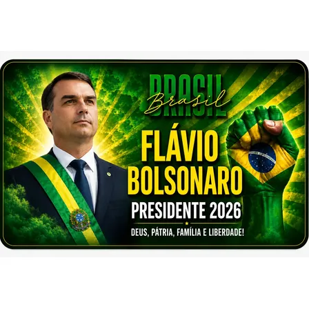 Adesivo Flavio Bolsonaro Presidente 2026