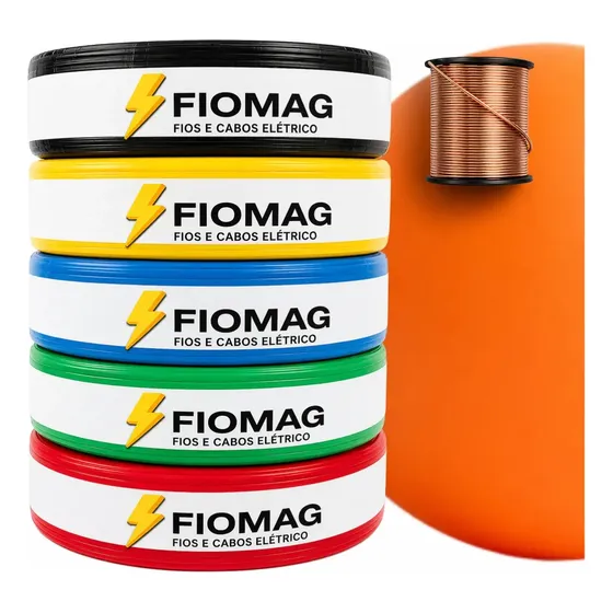 Fio Elétrico 4mm Cabo Flexível 4mm Rolo 100m Metros 750v
