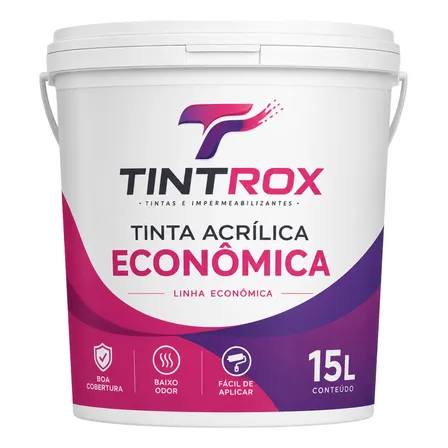 Tinta Acrílica Econômica 15l Fácil Aplicação Palha