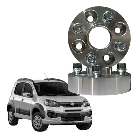 Espaçadores De Rodas 31,75mm Fiat Uno 2008