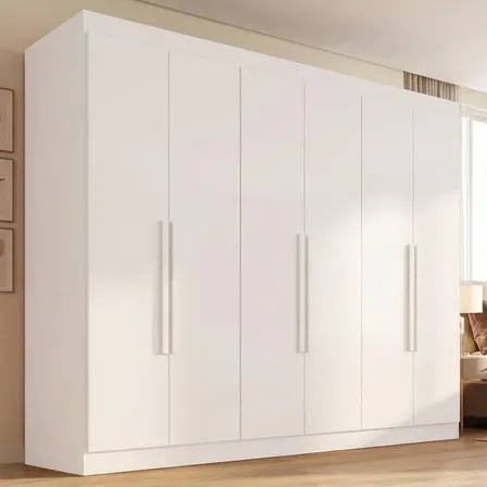 Guarda Roupa Casal 6 Portas 2 Gavetas Malta Yescasa