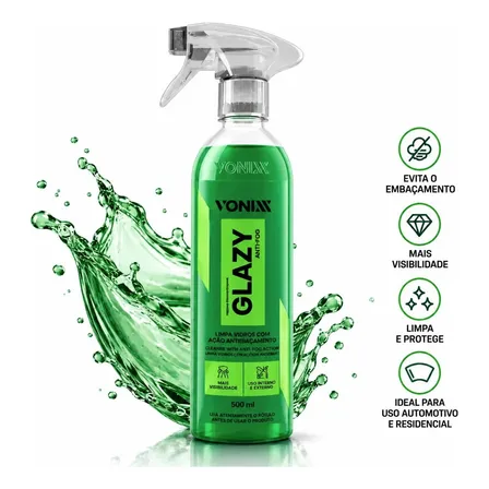 Glazy Anti Fog Para Veículo Vonixx Vidro Spray Espelho