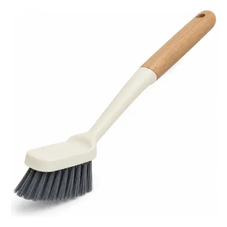 Escova Limpeza Multiuso Cozinha Lavanderia Nylon Cantos Box Cabo Madeira