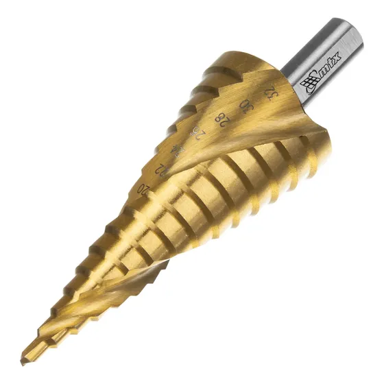 Broca Escalonada 4-32 Aco Rapido Prof. Espiral 1pc Mtx