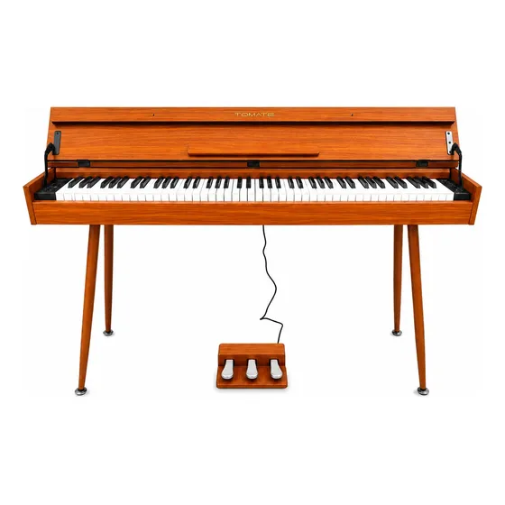 Piano Digital 88 Teclas Pesadas Bluetooth Midi Usb Retrô