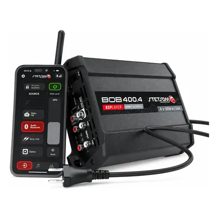Bob400.4 Modulo Stetsom Lançamento Direto Na Tomada Bivolt Preto