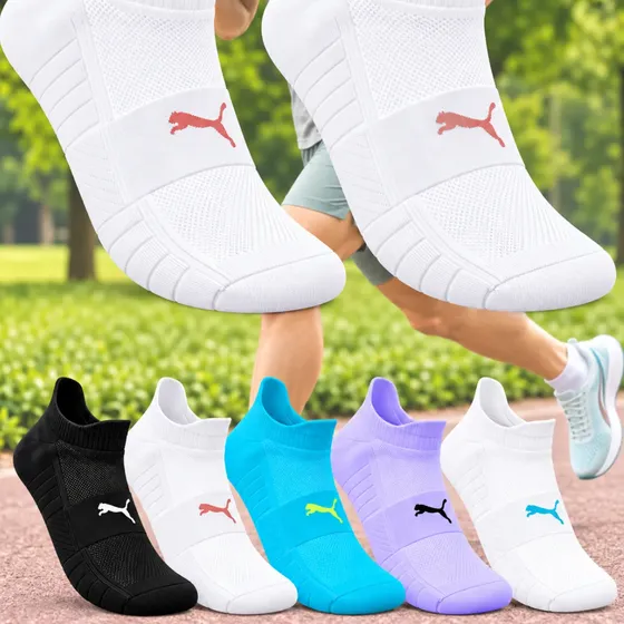 Meia Puma Poliamida Esportiva Corrida Dry Academia Soquete