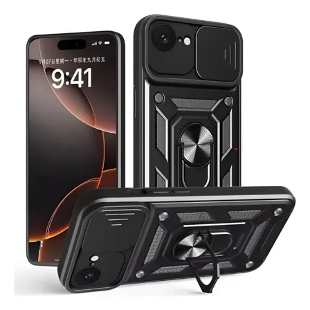 Capa Militar Para iPhone 17e Preto Militar