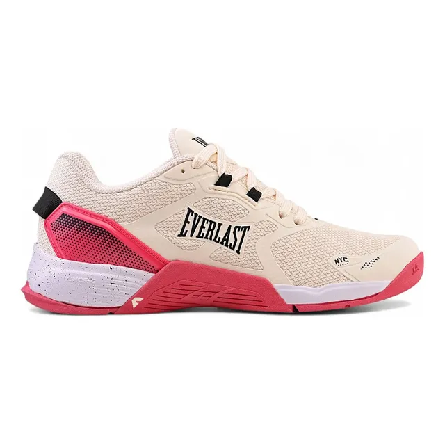 Tênis Crossfit Everlast Climber Pro 3 Feminino Masculino Bege E Rosa Liso 38 Br