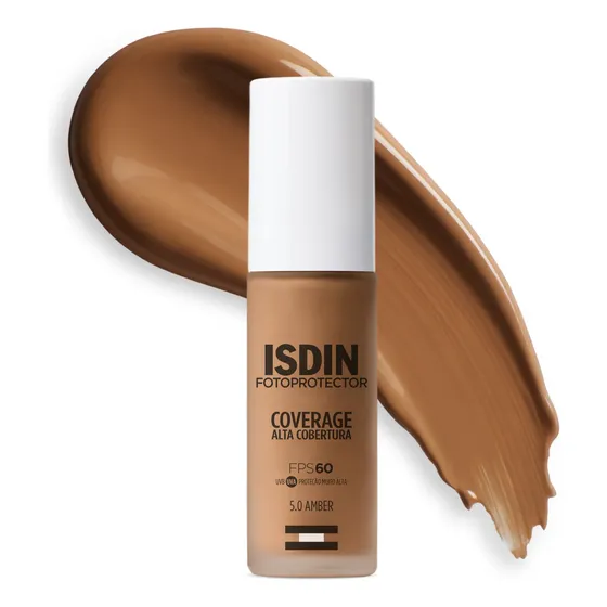 Protetor Solar Isdin Coverage Creme Tom 5.0 Fps 60 30g