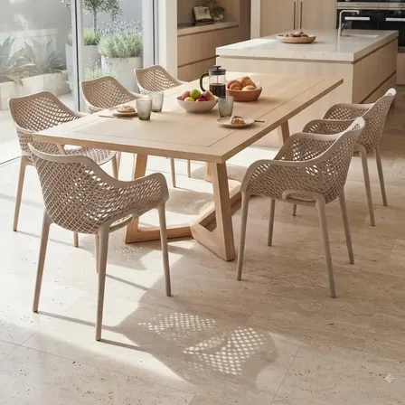 Kit 5 Cadeiras Suits Empilhável Area Gourmet Escritório Sala