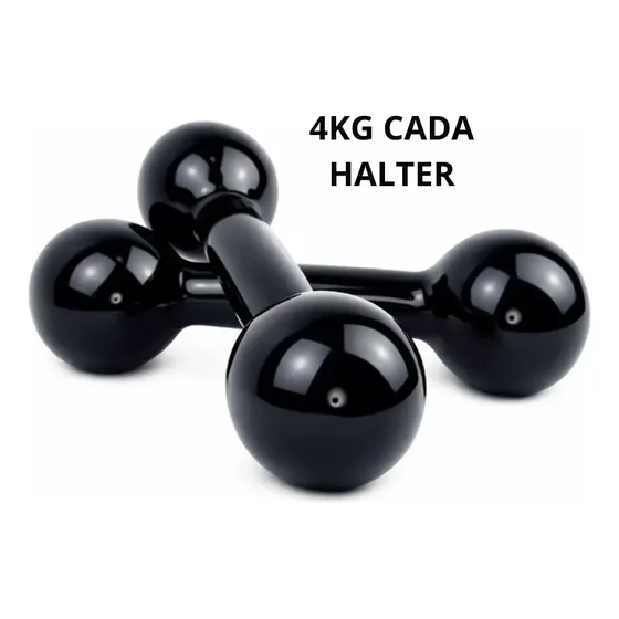 Par De Halteres Emborrachados Bola Academia Treino Kit