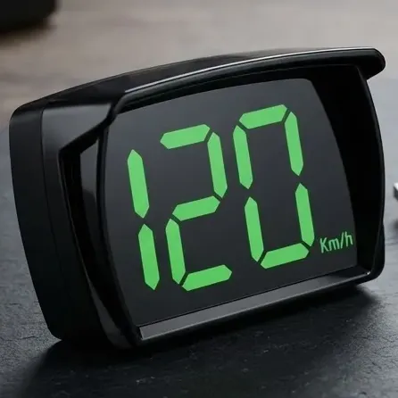 Velocímetro Digital Usb Gps Hud Head Up Display Km/h Preto