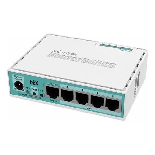Roteador Mikrotik Rb750gr3 5portas Gigabit Ethernet Poe Evpn